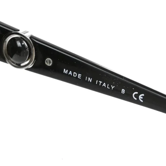 CHANEL CC Logo Sunglasses Eye Wear Plastic Black GHW 5148-A Italy 66RF645